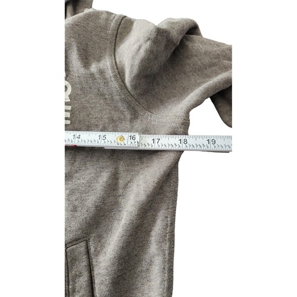 Converse All Star Hoodie Women’s Size Medium Gray Cotton Long Sleeve Full Zipper - Picture 6 of 8